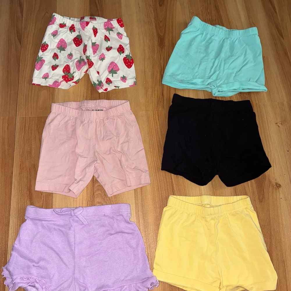 Old Navy Kids Shorts Collection - Strawberry, Aqua, Pink, Black, Purple, Yellow